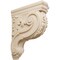 Ekena Millwork 4"W x 10 1/2"D x 14"H Large Hudson Acanthus Wood Corbel, Alder CORW04X11X14HDAL - alternate 1